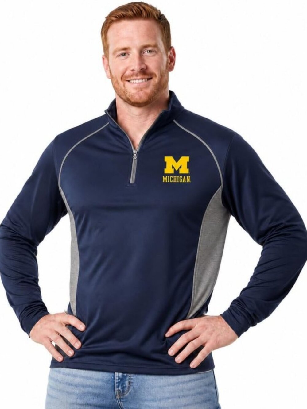 Men's Long Sleeve 1/4 Zip Windshirt Pullover - Lightweight, Casual, Outdoor